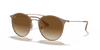 [Light Brown Gradient Lenses, Polished Beige On Copper Frame]