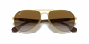 [Brown Lenses, Polished Arista Gold Frame]