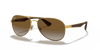 [Brown Lenses, Polished Arista Gold Frame]