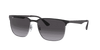 [Light Grey Gradient Dark Grey Lenses, Polished Black On Silver Frame]