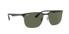 [G-15 Green Lenses, Polished Black On Silver Frame]