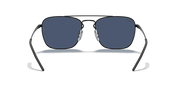 Dark Blue Lenses, Matte Rubber Black Frame