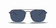 Dark Blue Lenses, Matte Rubber Black Frame