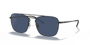 Dark Blue Lenses, Matte Rubber Black Frame