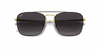 [Grey Lenses, Polished Black On Gold Frame]