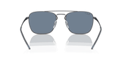 Dark Blue Lenses, Polished Gunmetal Frame