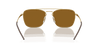 [Dark Brown Lenses, Polished Arista Gold Frame]