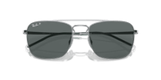 Grey Lenses, Polished Silver Frame