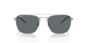 Grey Lenses, Polished Silver Frame