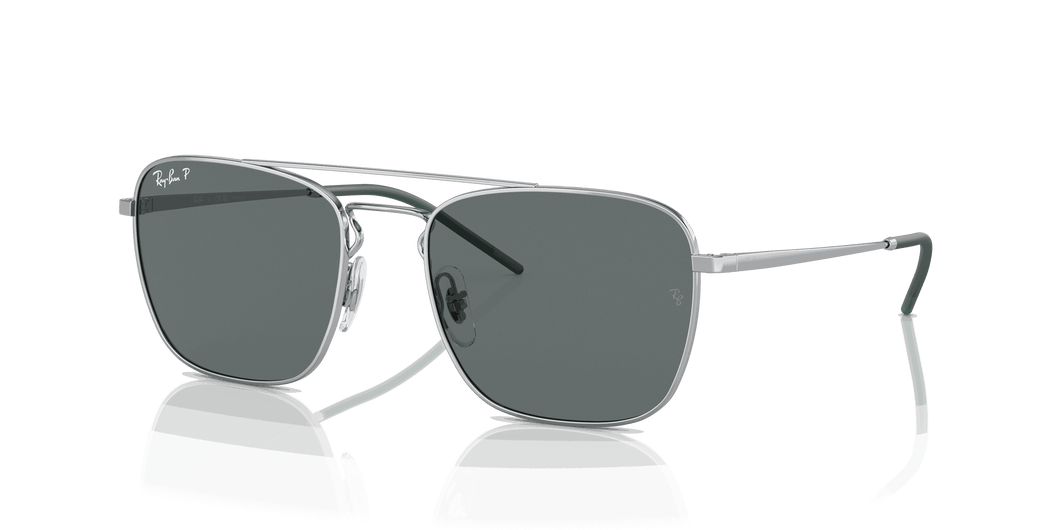 [Grey Lenses, Polished Silver Frame]