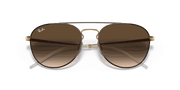 Brown Gradient Dark Brown Lenses, Polished Brown On Gold Frame