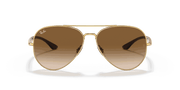 Light Brown Lenses, Polished Arista Gold Frame