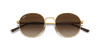 [Gradient Brown Lenses, Polished Arista Gold Frame]