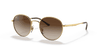 [Gradient Brown Lenses, Polished Arista Gold Frame]