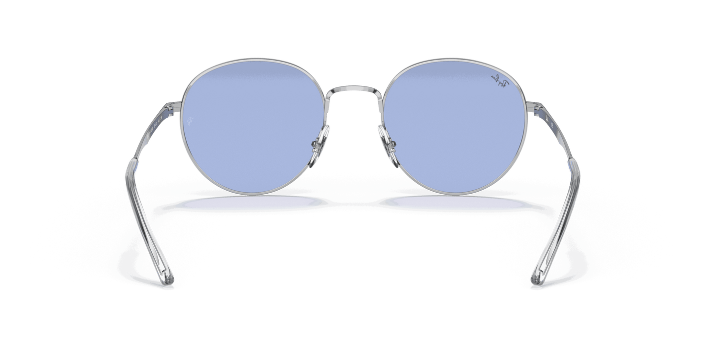 [Blue Classic Lenses, Polished Silver Frame]
