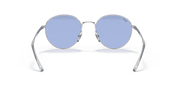 Blue Classic Lenses, Polished Silver Frame