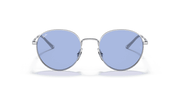 Blue Classic Lenses, Polished Silver Frame