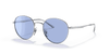 [Blue Classic Lenses, Polished Silver Frame]