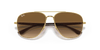 [Brown Lenses, Polished Arista Gold Frame]