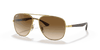 [Brown Lenses, Polished Arista Gold Frame]