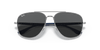 [Dark Grey Lenses, Polished Silver Frame]