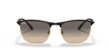 [Clear Grey Lenses, Polished Black On Gold Frame]