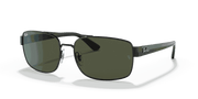 Green Lenses, Polished Black Frame