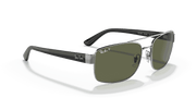 Green Polar Lenses, Polished Gunmetal Frame