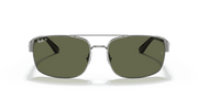 Green Polar Lenses, Polished Gunmetal Frame