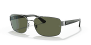 Green Polar Lenses, Polished Gunmetal Frame