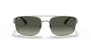 Grey Gradient Lenses, Polished Gunmetal Frame