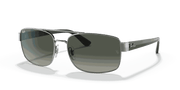 Grey Gradient Lenses, Polished Gunmetal Frame