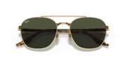 Green Lenses, Polished Arista Gold Frame