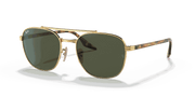 Green Lenses, Polished Arista Gold Frame