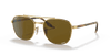 [Brown Lenses, Polished Arista Gold Frame]