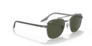 Green Lenses, Polished Gunmetal Frame