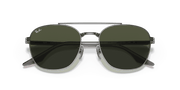 Green Lenses, Polished Gunmetal Frame