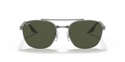 Green Lenses, Polished Gunmetal Frame