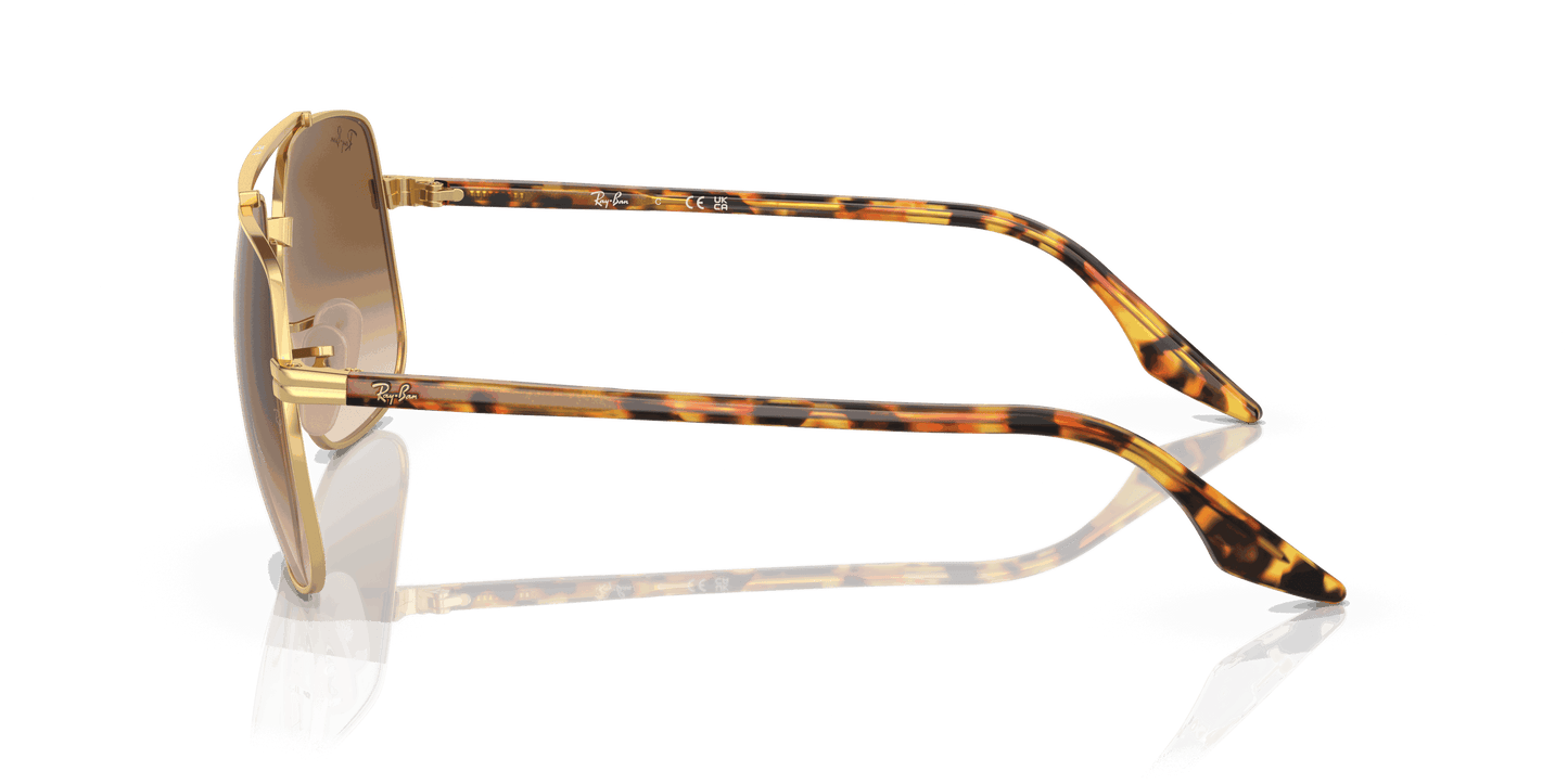 [Brown Lenses, Polished Arista Gold Frame]