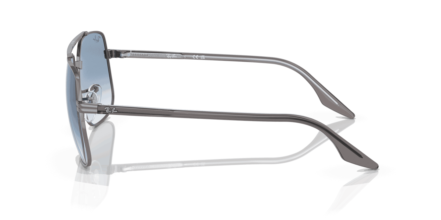 [Gradient Blue Lenses, Polished Gunmetal Frame]