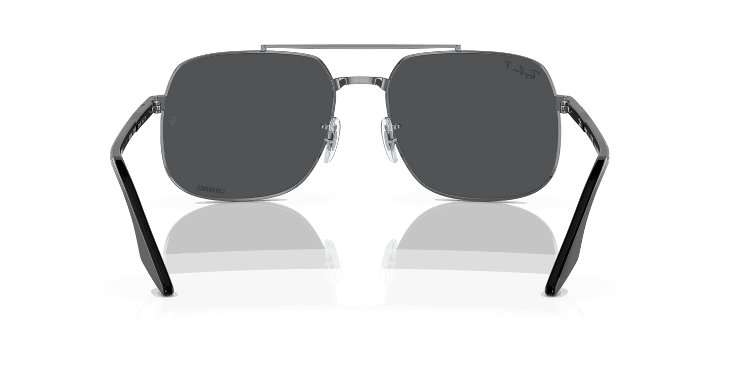 [Dark Grey Lenses, Polished Gunmetal Frame]