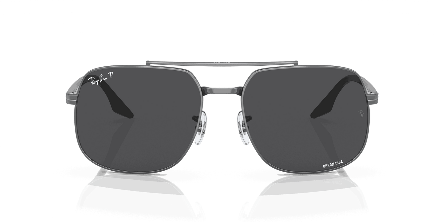 [Dark Grey Lenses, Polished Gunmetal Frame]