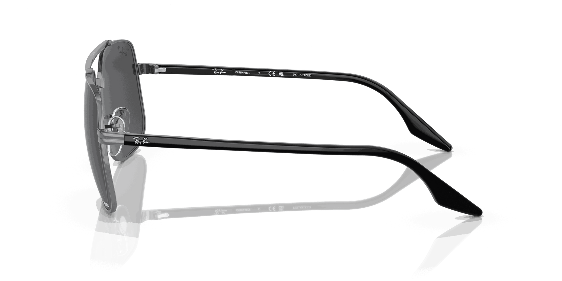 [Dark Grey Lenses, Polished Gunmetal Frame]