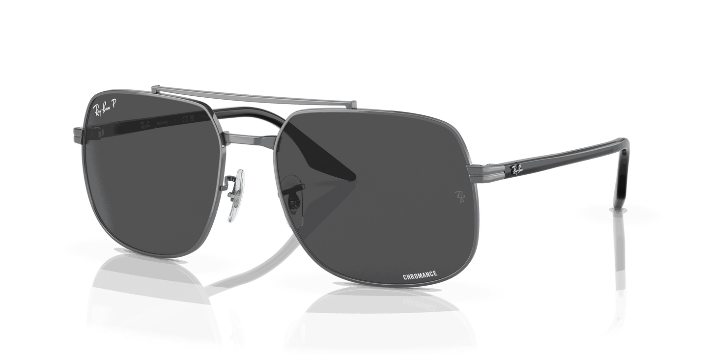 [Dark Grey Lenses, Polished Gunmetal Frame]