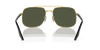 [Green Lenses, Polished Black On Gold Frame]