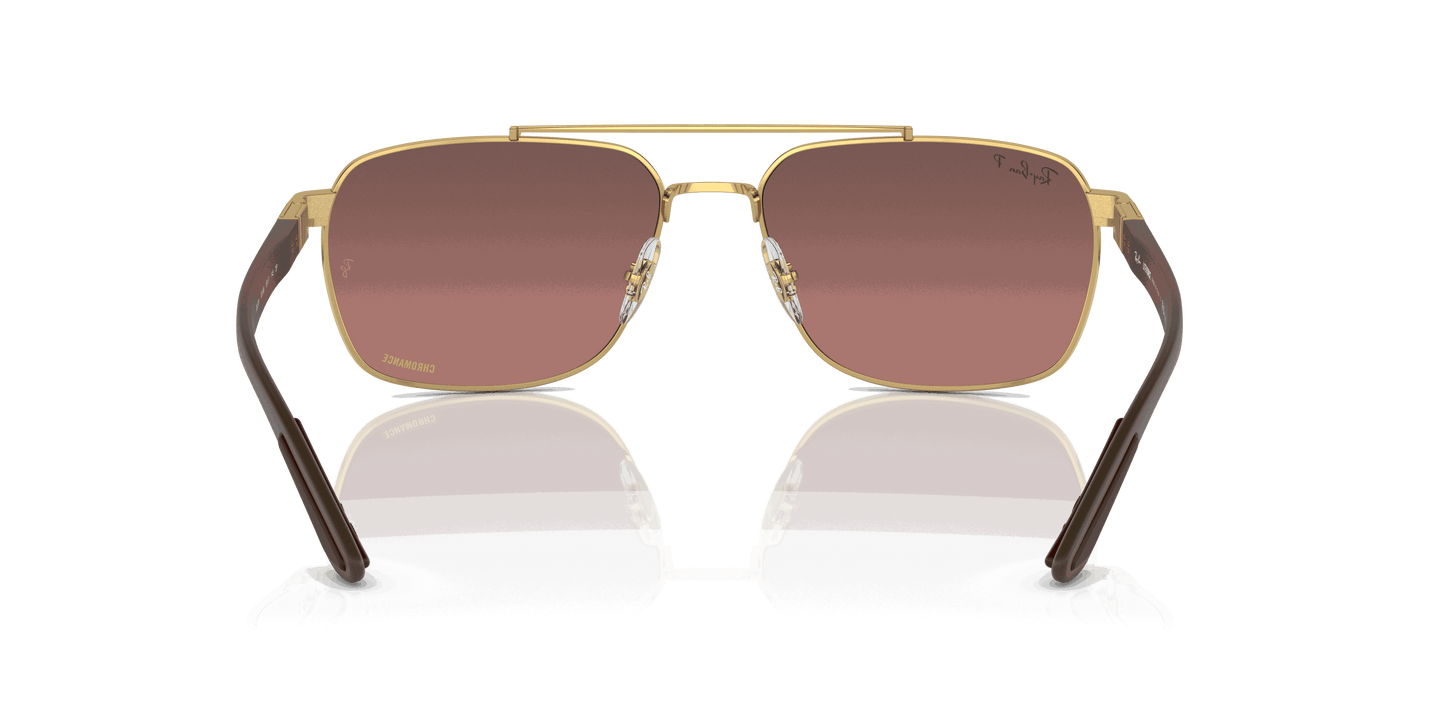 [Purple/Gold Lenses, Polished Arista Gold Frame]