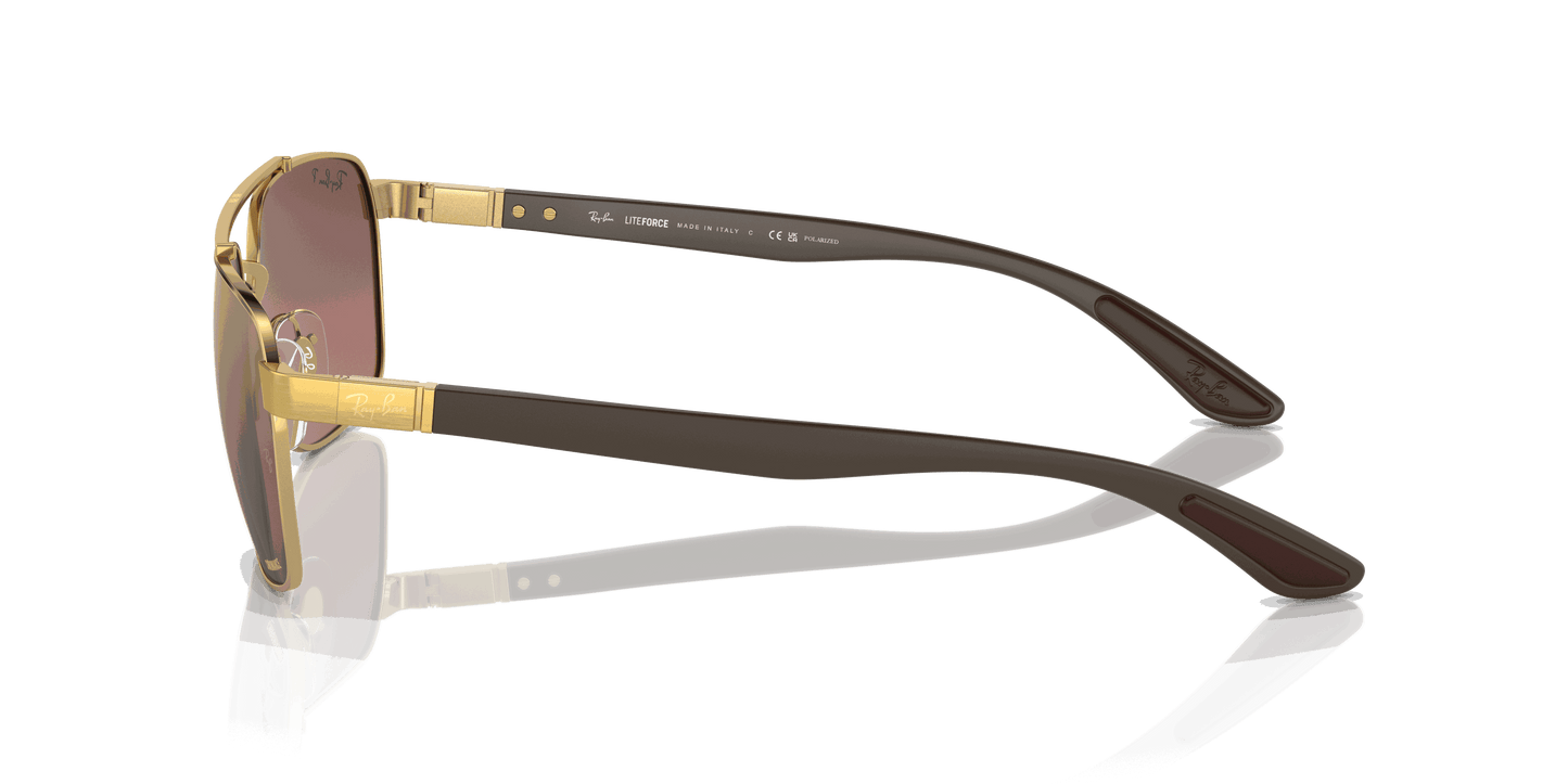 [Purple/Gold Lenses, Polished Arista Gold Frame]