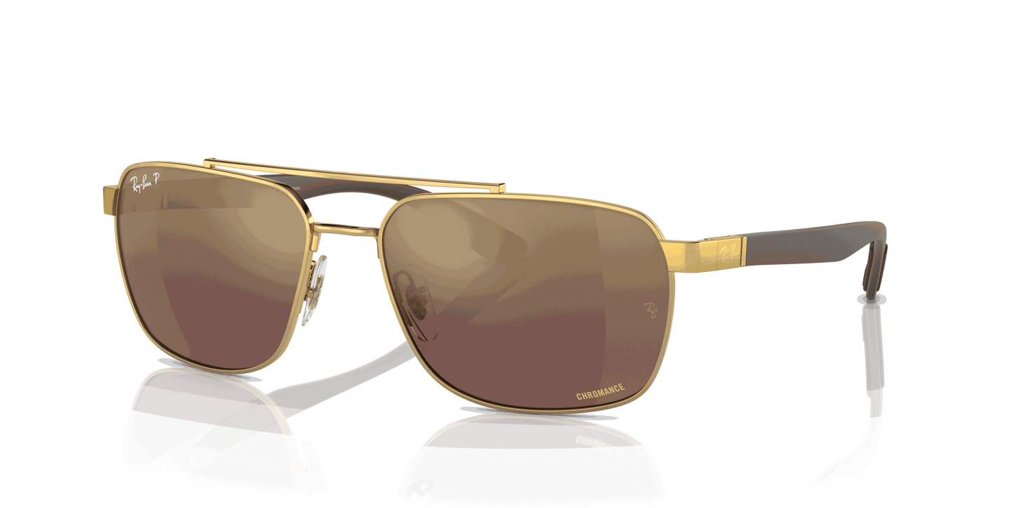 [Purple/Gold Lenses, Polished Arista Gold Frame]