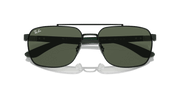 Dark Green Lenses, Polished Black Frame