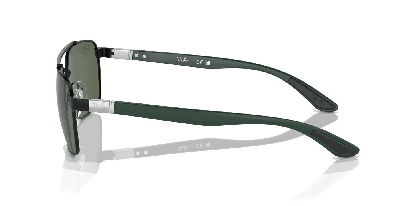 [Dark Green Lenses, Polished Black Frame]